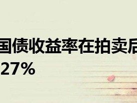 美国20年期国债发行中标收益率报4.632%